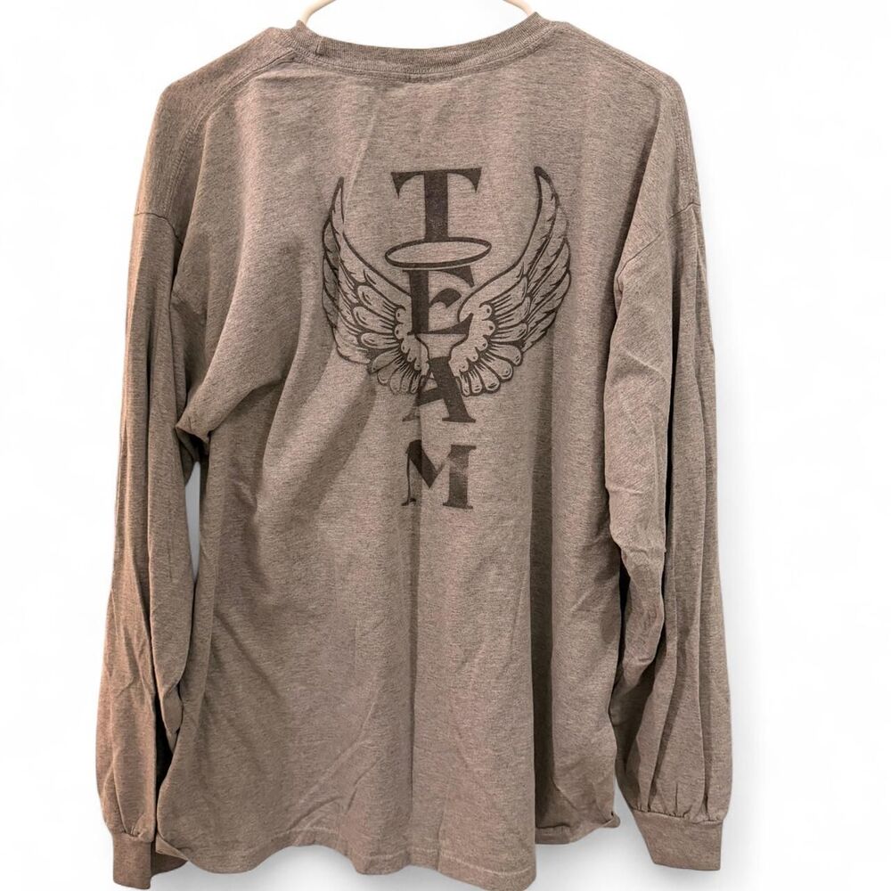 Gildan Men's Brown and Grey T-shirt